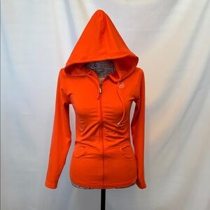 Orange Zip-Up Hoodie